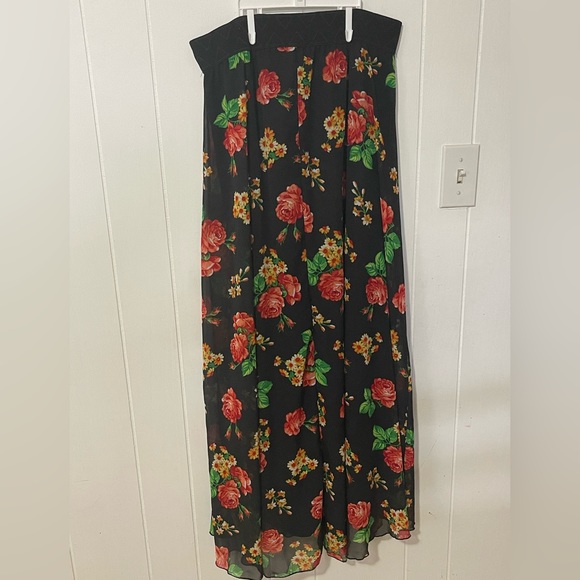 LuLaRoe Floral Print Maxi Skirt - Picture 13 of 13